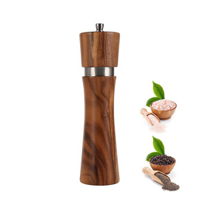 Wood salt and pepper grinder mill Manual Mechanism spice grinder with Adjustable Coarseness Tableware Gifts