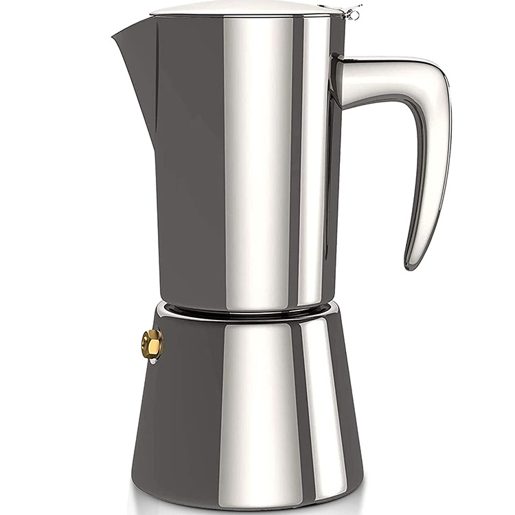 Stainless steel food grade 6 Cups 10 oz Moka Pot Coffee pot