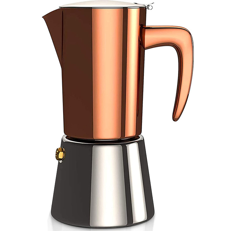 Stainless steel food grade 6 Cups 10 oz Moka Pot Coffee pot