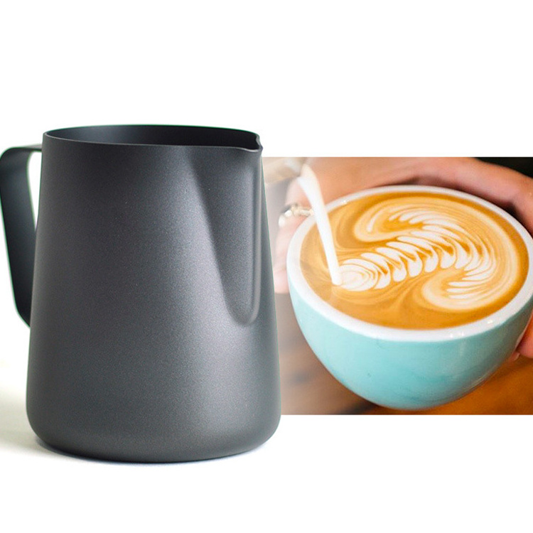 Espresso Steaming Pitcher Stainless Steel 12 oz Coffee Frothing Picther Milk Jug Cappuccino Latte Art Cup