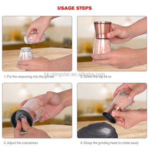 Adjustable Stainless Steel Spice Ceramic Grinders Mill Shaker Kitchen tool Stainless Steel Salt and Pepper Grinder