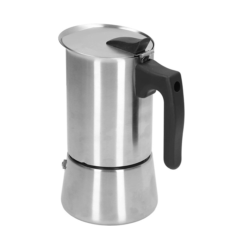 Stovetop Espresso Maker 6 Cup Espresso Moka Pot for Full Flavored Espresso Percolator Italian Coffee Maker Stainless Steel Metal