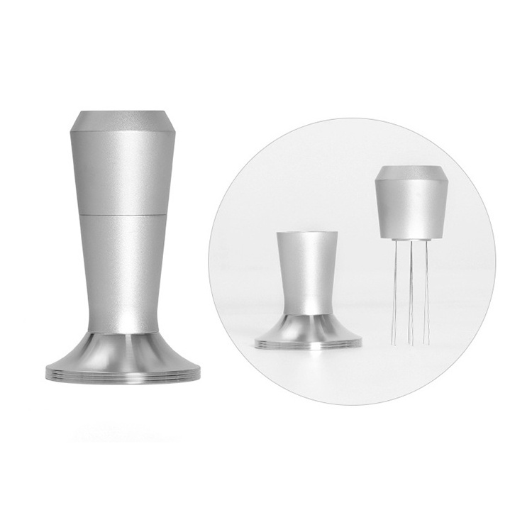 2 in 1 Metal Espresso Tamper with EWDT Tool Professional Espresso Stirrer Coffee Distribution Tool