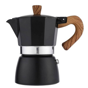 Stovetop Espresso Maker 3 Espresso Cup Moka Pot 5 Oz Italian Coffee Maker Manual Cuban Coffee Percolator Minimalist Aluminum T/T