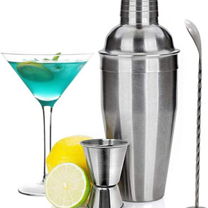 Professional Bartender Kit 6pc Premium Cocktail Stainless Steel Shaker Set - 24oz Martini Shaker