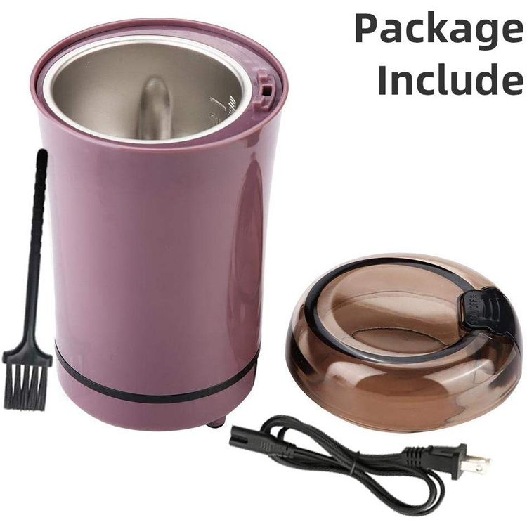 Housewares Mini Coffee Grinder and Electric Herb Grinder with 304 Stainless Steel Grinding Blades