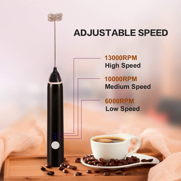 Small Electric Milk Shake Drink Foamer USB Frother Whisk Mixer Stirrer Eggbeater