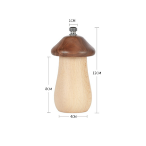 New develop Mushroom-shaped Wooden pepper mill salt grinder