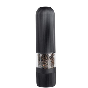 Lithium battery powered, automatic operation acrylic stainless steel gravity electric Salt and Pepper Grinder