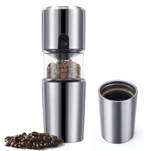 This electric coffee grinder not only with USB charging, also can adjust the coarseness by the knob, from fine to coarse