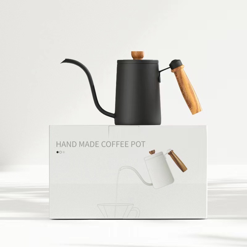 Black, white and silvery varied colors can be optional of this manual coffee pot.