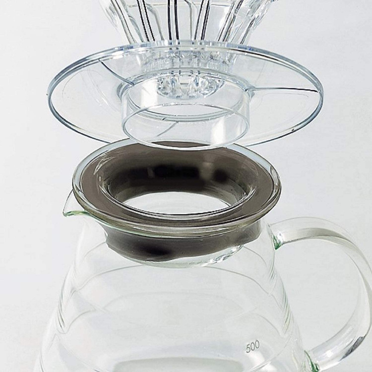 800ml Coffee Pot Clear Standard Glass Coffee Carafe For Pour Over Coffee Maker