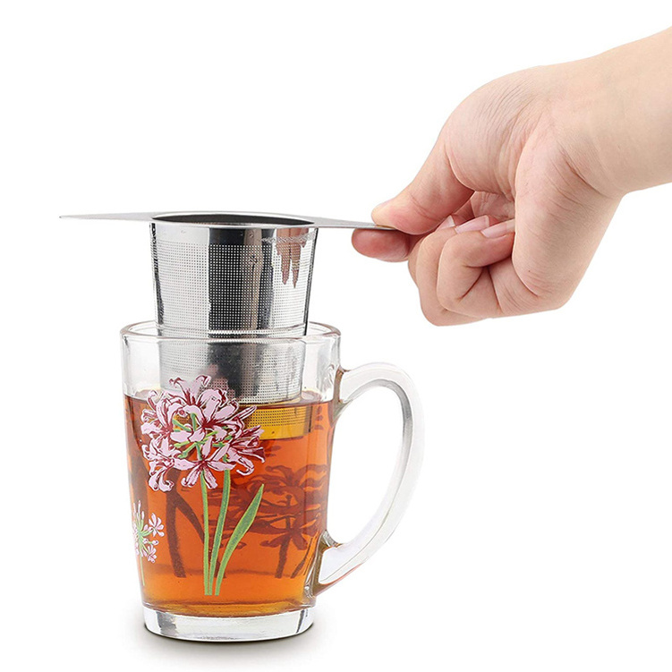 Tea Strainer for Loose Leaf Tea | Fine Mesh 304 Stainless Steel Large Capacity Tea Steeper