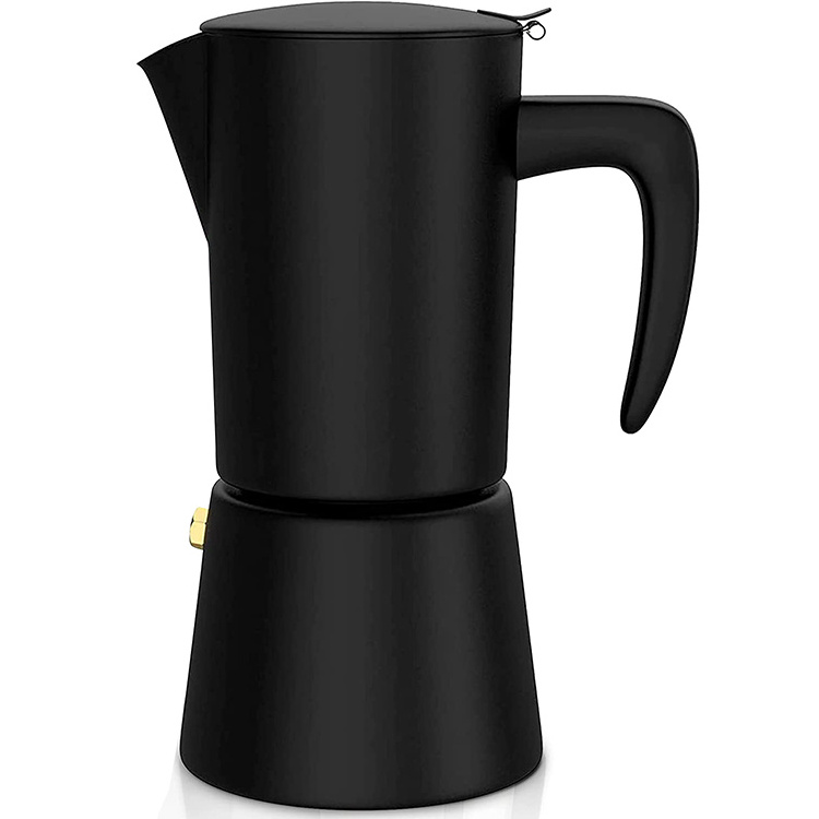 Black color  4 Cups Portable Espresso Mocha Coffee Maker / Electric Moka Pot