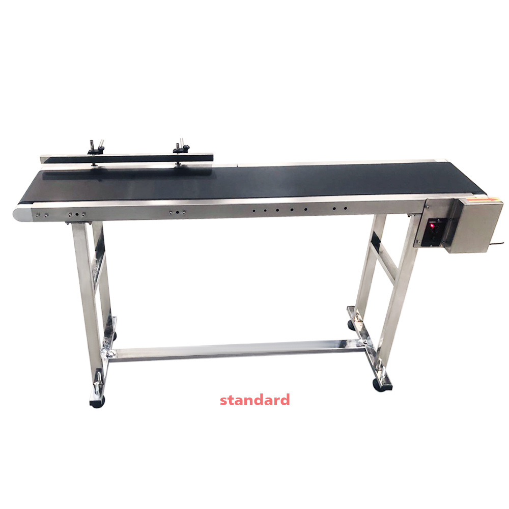 Good quality industrial stainless steel pvc belt conveyor suppliers small bottle conveyor belt for inkjet printer