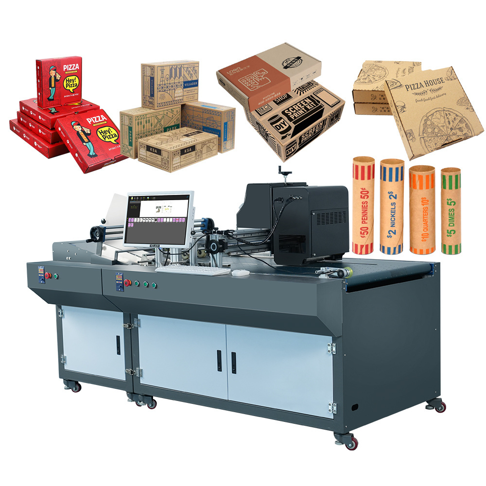 Kelier FI1000 Factory Price One Pass Carton Box Cardboard Paper Bag Printing Machine Single Pass Digital Inkjet Printer