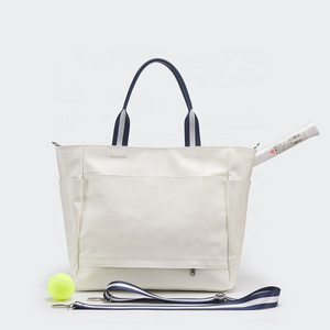 Hot Sales Ladies Tennis Tote Bag High Quality Beach Racket Bag Interior Exterior Pocket Sports Tennis Bag