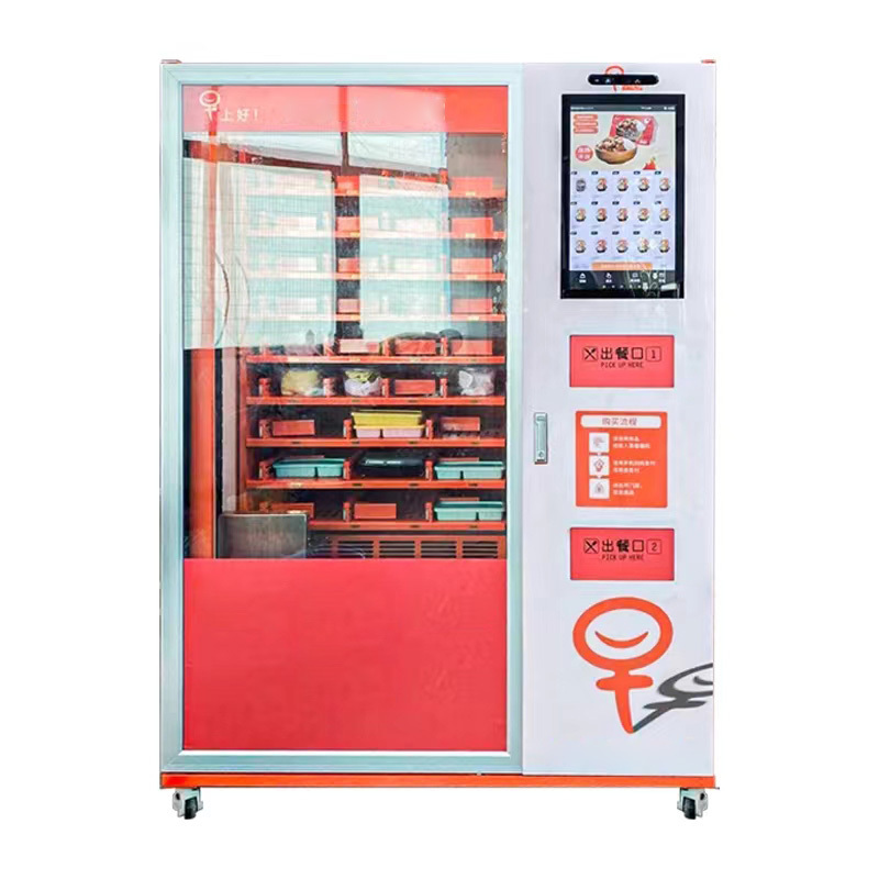 Vending Machine Hot Food Display Fast Food Box Lunch Vending Machine