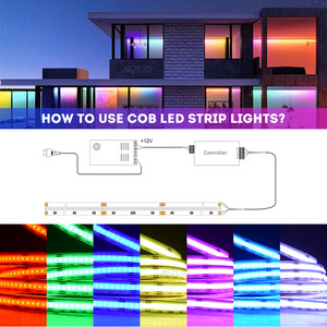 Factory New Arrival 810Leds/M tiras rgb led 12V Ip20 Flexible best RGB digital dmx rgb led strip multicolor led light strip