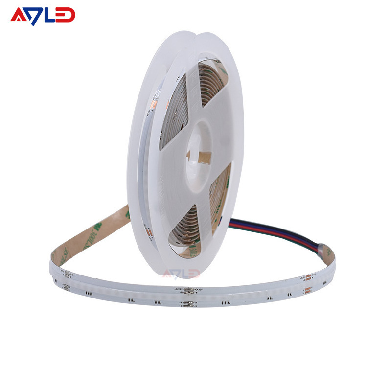 Rgbw DC12V 24V Dimmable Digital Cob Strip Rgbic 630LEDs/m Led Strip Light IP20 Smart Addressable RGB COB LED Strips