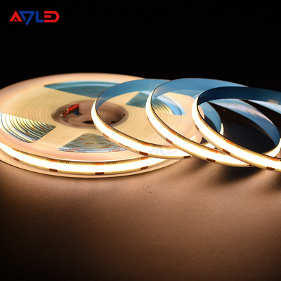 COB LED Strip Lights 12V 24V 5M 480LEDs/M High Density Flexible LED Tape 6500K Color Temperature for Kitchen & Room Decor 8mm