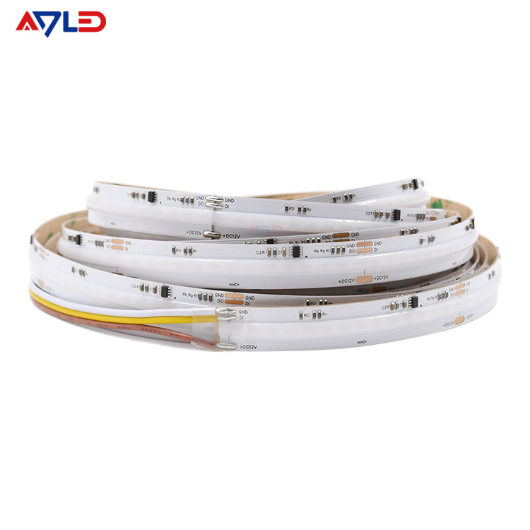 Magic rgb led strip light rgbw 12v 24v ce rohs cob rgb led strip COB Bluetooth led strip light