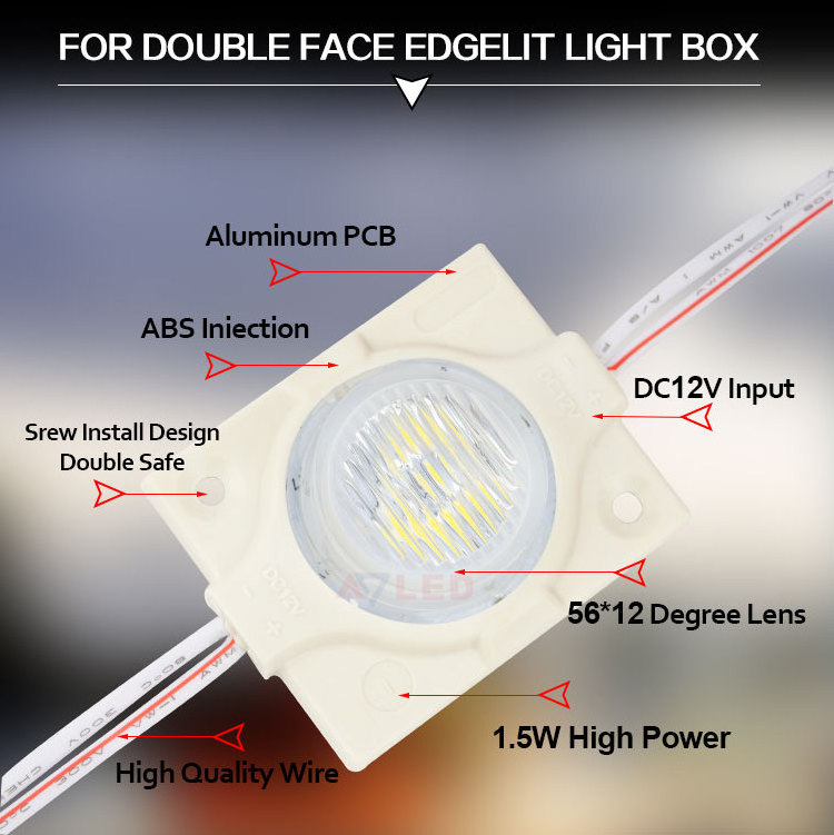 Super Bright 1.5W/m Led Module Double Side Lightbox Lighting 3030 Edgelit Led Module for Double Side Lightbox