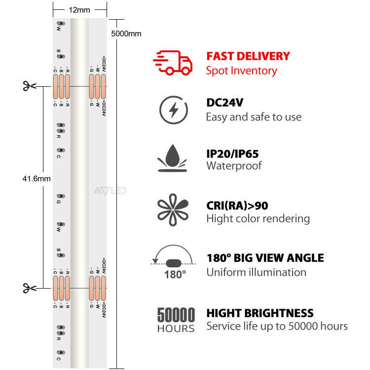 Good Price RGB CCT Led Strip DD24V 12MM Width 840 Light LED Strip Lights For Room Ceiling rgbcct 5in1 led strip ip67