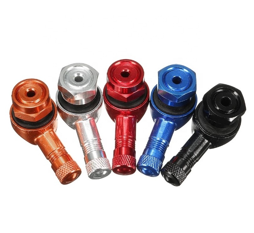 High precision aluminum tire valve stem caps CNC machining tire valve parts motorcycle stems parts