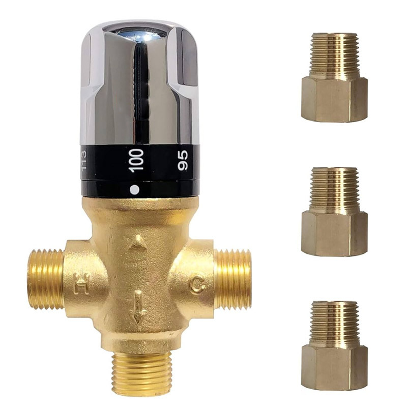 Factory Cnc Custom Acid Power Industrial Packing Stainless Steel Brass Material Thermostatic Mixing Valve Radiator Heater Valve