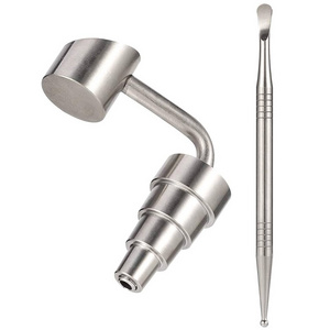 Custom Universal Titanium Wax Tools 10mm &14mm &18mm 6 In 1 Universal Titanium Banger Nail With Male and Female Joint Adapter