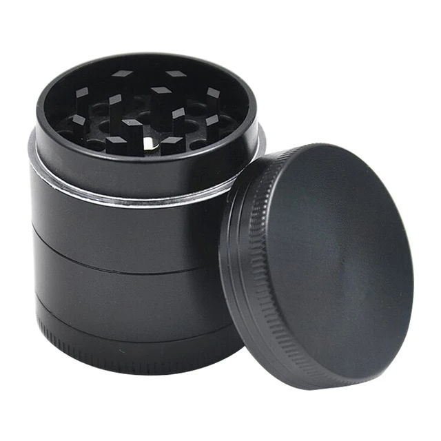 HKAA CNC Factory price wholesale herb grinder Zinc Aluminum metal herb grinders DIY Laser Logo custom herb grinder