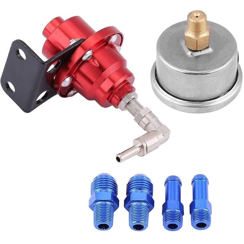 HKAA Factory Custom 1:1 Ratio CNC Machined Automotive Parts Universal Aluminum Fuel Pressure Regulator for Car Accessories