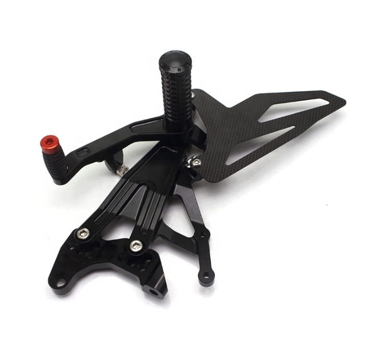 High Precision Motorcycle Adjustable Rider Rear Front Footrest Accessories Custom Aluminum Universal Motorcycle Footrest