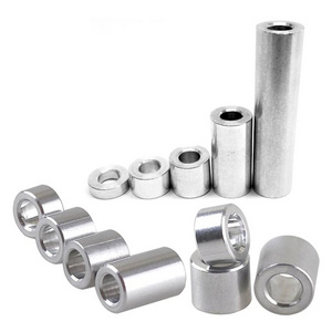 CNC Custom M6 M8 M10 M12 Aluminum alloy shaft sleeve aluminum stainless steel round Standoff Spacer Screw Nuts