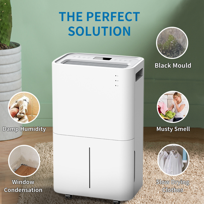 20L Portable Dehumidifier Moisture Electric Air Purifier Home Absorb Drying Machine Wardrobe Dehumidifier