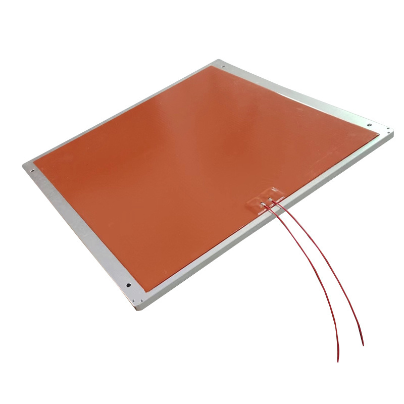 Customized industrial electric heater flexible silicone heater pad for Aluminum plate