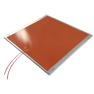 Customized industrial electric heater flexible silicone heater pad for Aluminum plate