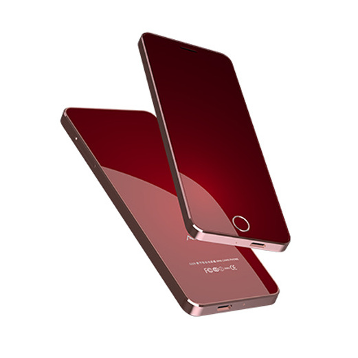 High quality small size dual SIM phone Luxury metal frame ultra-thin SIM phone