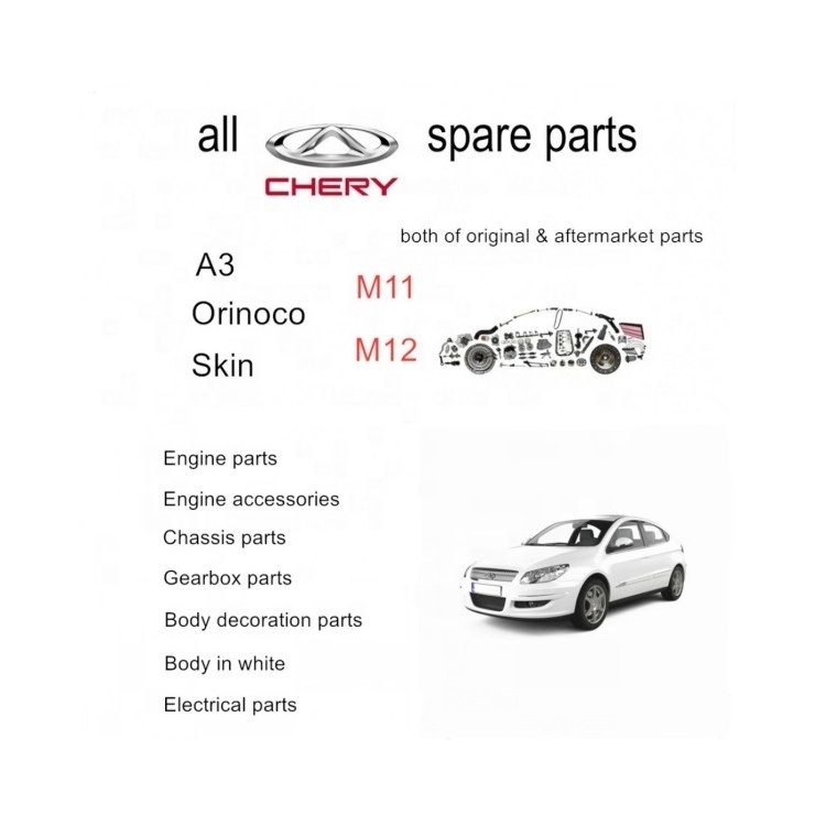 Chery A3 Orinoco Skin spare parts original & aftermarket M11