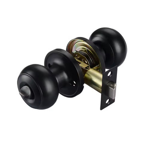 Privacy Passage Dummy Tubular Door Knob Entry Exterior Interior Entrance Matt Black Finished Latch Handle Lock