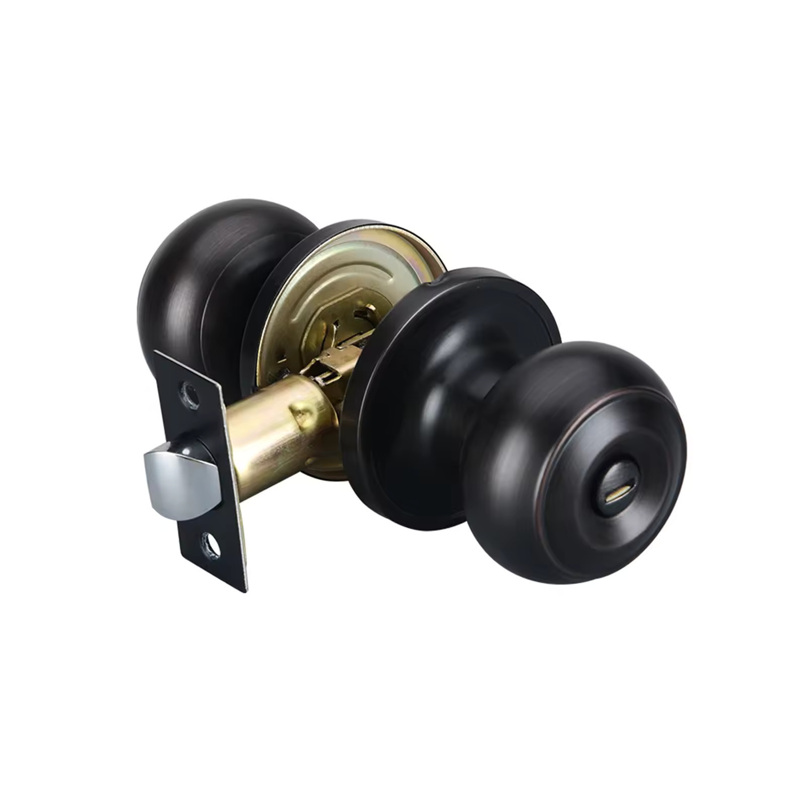 Privacy Passage Dummy Tubular Door Knob Entry Exterior Interior Entrance Matt Black Finished Latch Handle Lock