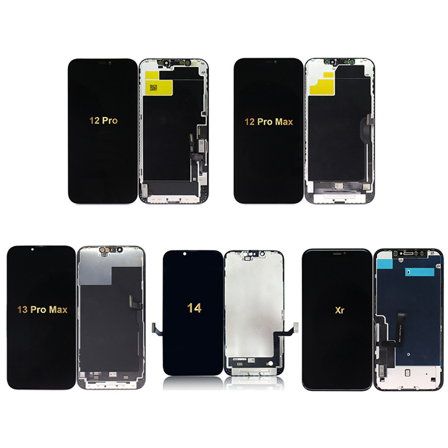 Original Mobile Phone LCD For iPhone 4 4s 5 5s 5c 6 6s 7 8 Plus 11 12 13 14 Pro Max Mini X XR XS MAX Replacement Display Screen