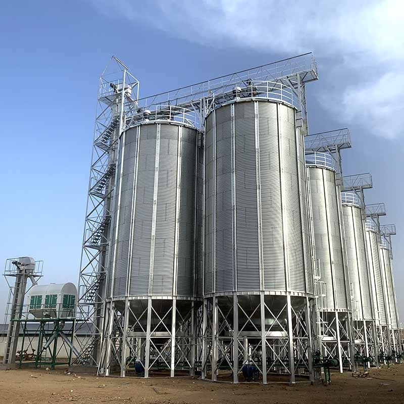 Feed Grain Storage Silo Hopper Rice 10 Ton Silo Small Grain Bin for Sale