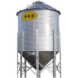 Customized Steel Chicken Feed Silo Small Grain Silo 13 Ton Capacity