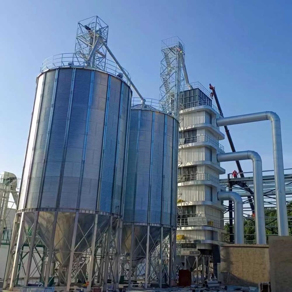 Corrugated Stainless Steel Grain Silos 500Tons 1000Tons 2000Tons 3000Tons 5000Tons