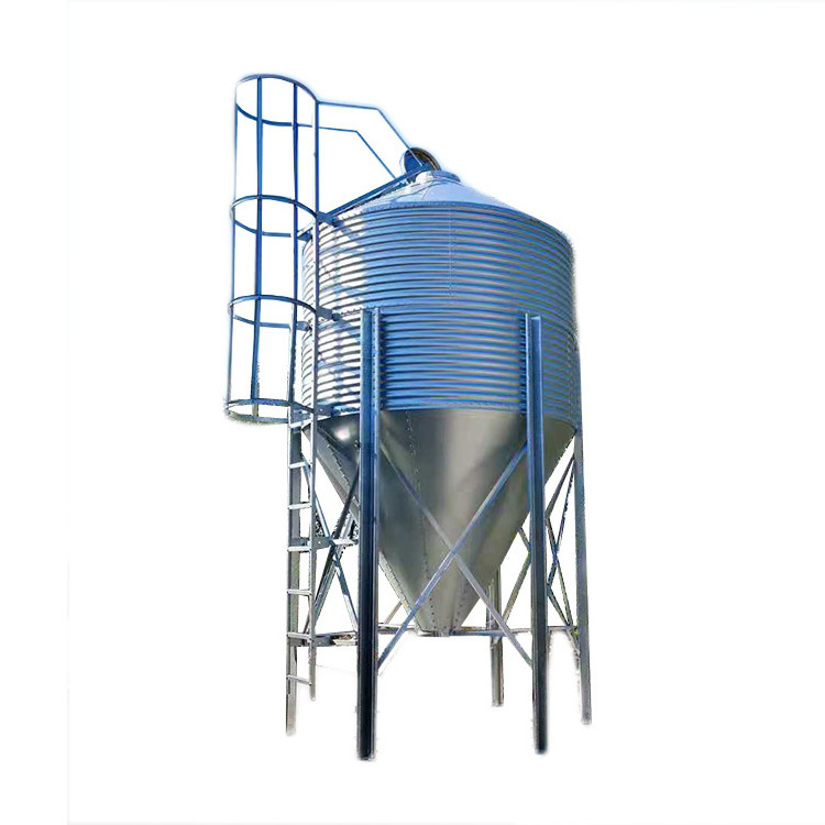 Small Grain Bin Silo de Storage Pellets for Corn Grain Poultry Feed Bins Transport Wheat Silo Cost