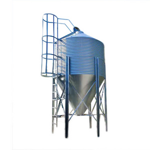 Small Grain Bin Silo de Storage Pellets for Corn Grain Poultry Feed Bins Transport Wheat Silo Cost