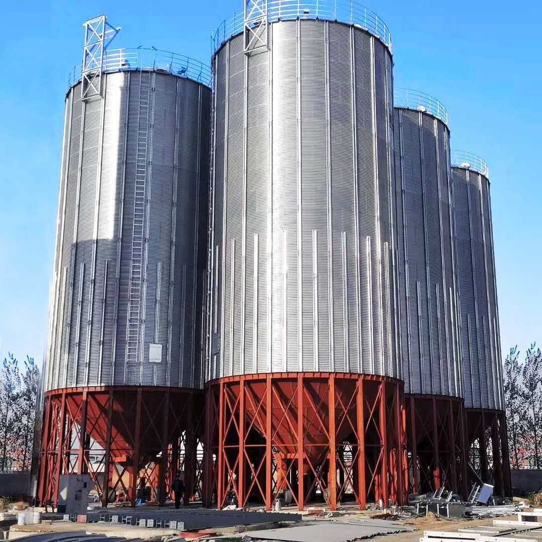 Customized 1000 Tons Grain Storage Silo with Solid Silo Structure