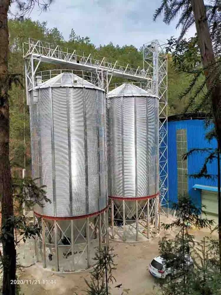 Manufacturer 1000/2000/5000 Ton Capacity Standard Customized Steel Grain Storage Silo for Sale